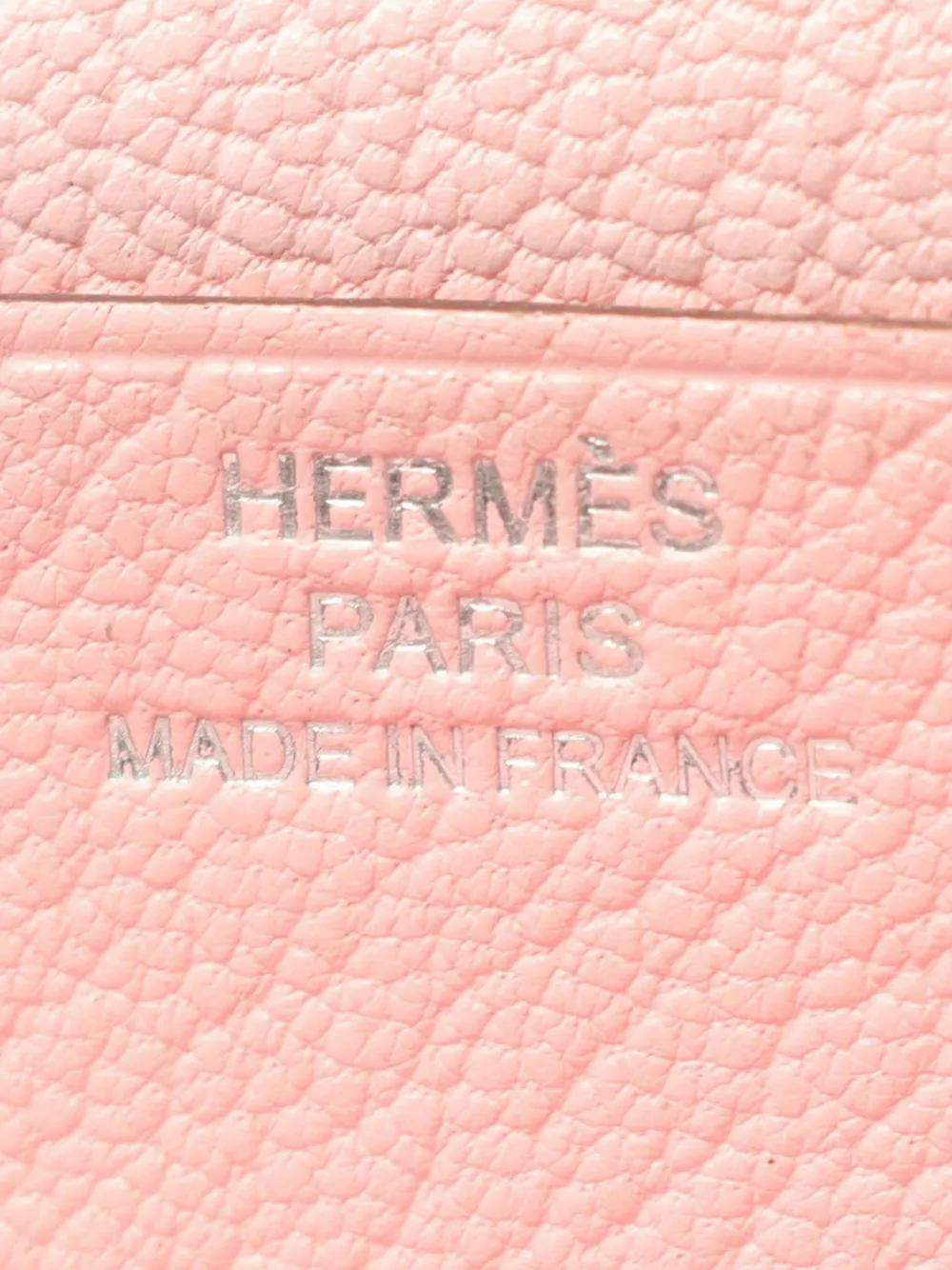 HERMES Pre-owned 2019 Chevre Bearn Soufflet Wallet Long Wallets In Pink