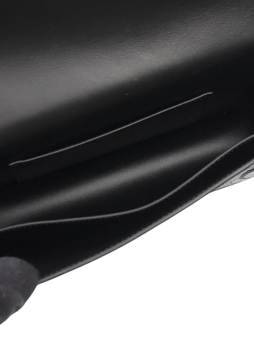 CELINE Pre-owned 2010-2025 Embossed Leather Triomphe Crossbody Bag In Black