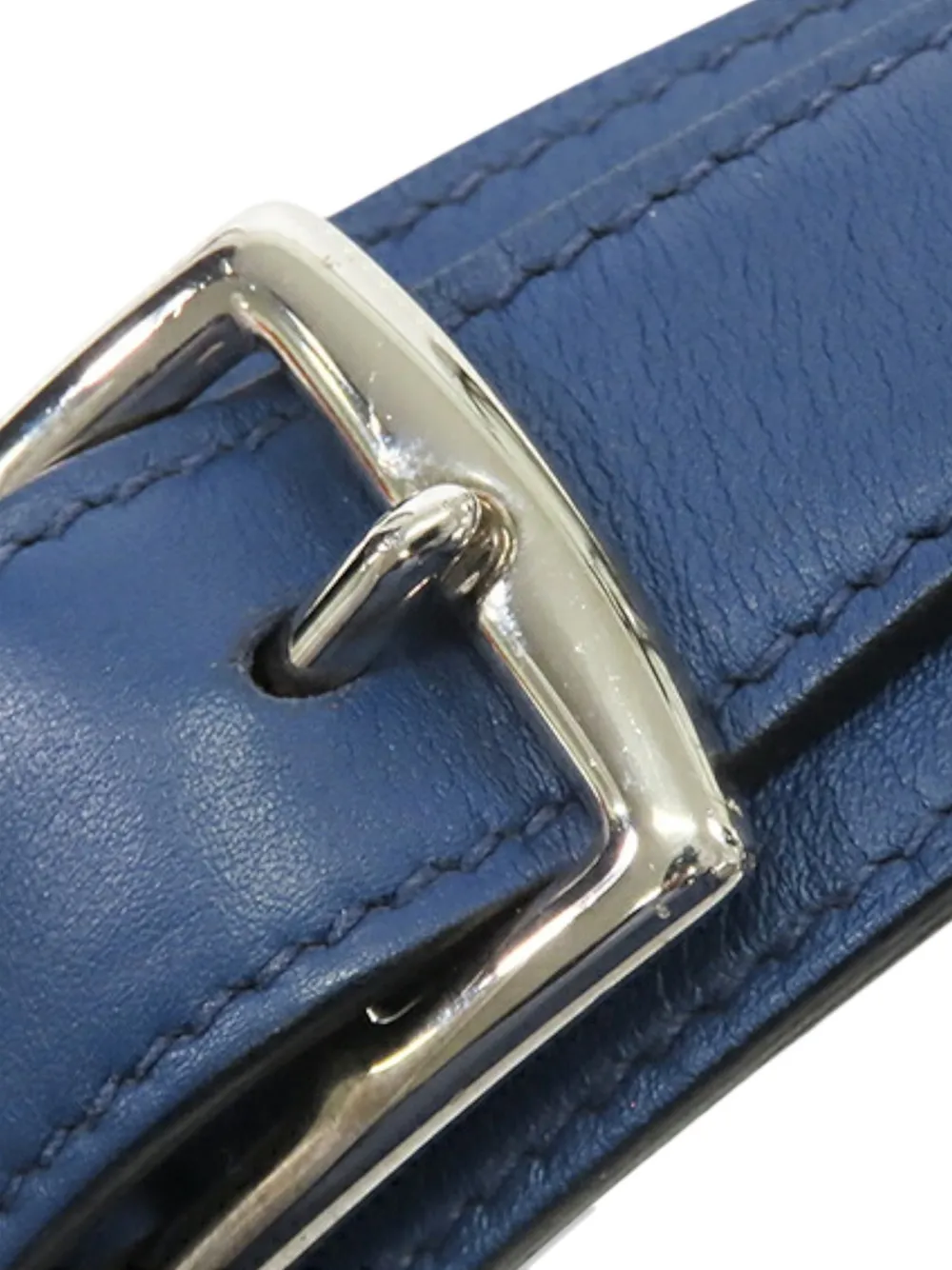 Pre-owned Hermes 2015 Swift Jypsiere 28 Crossbody Bag In Blue