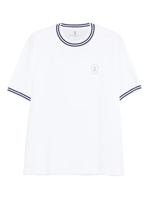Brunello Cucinelli trim crest T-shirt
