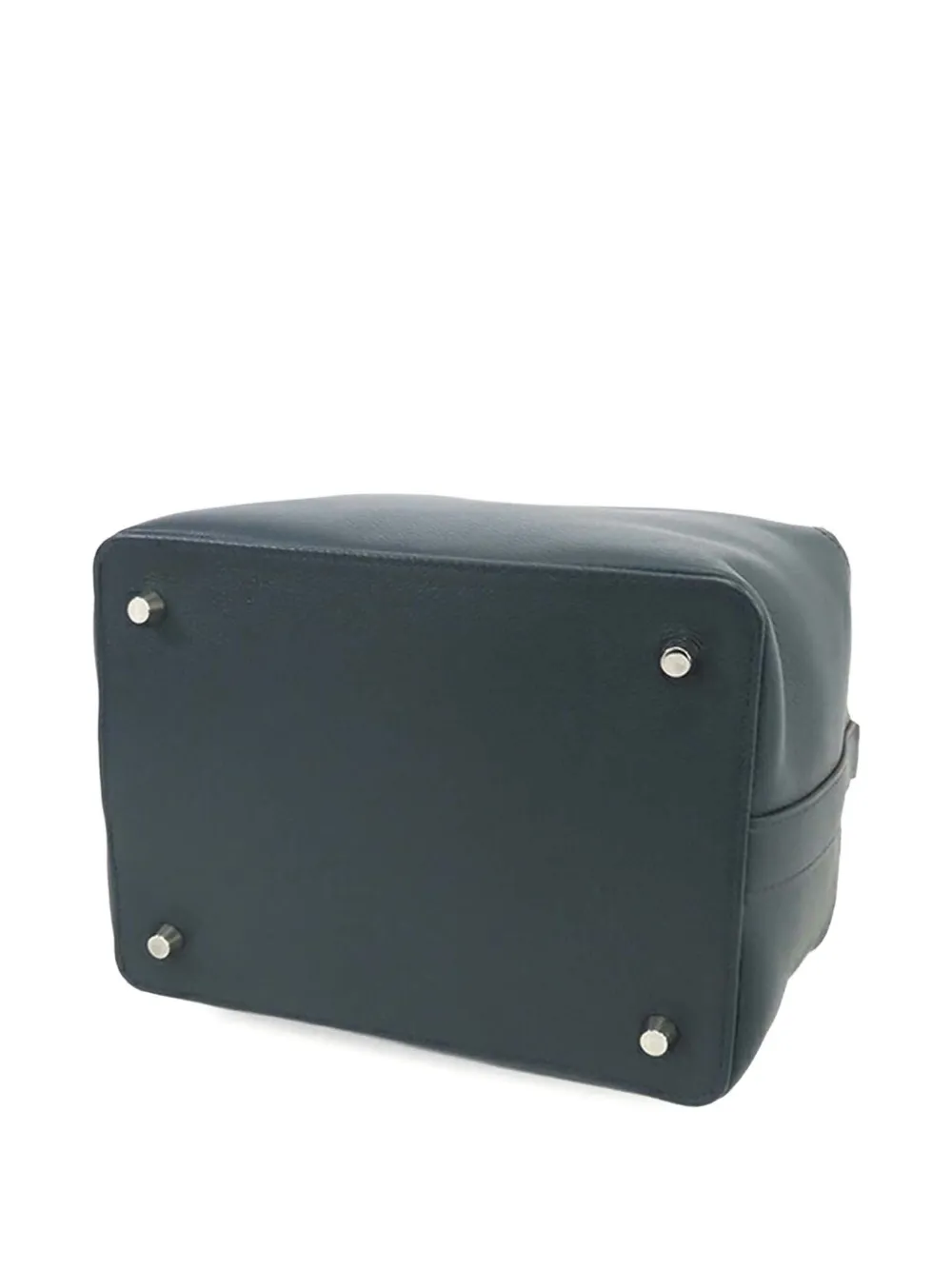 HERMES Pre-owned 2016 Evercolor Toolbox 20 Satchel In Blue