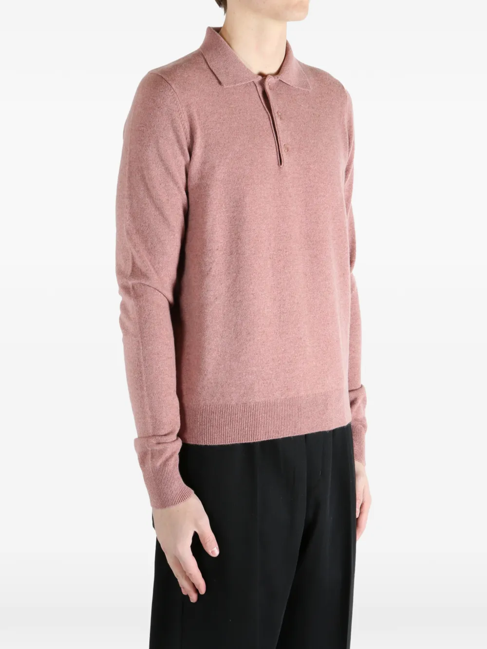 extreme cashmere Gebreid poloshirt Roze