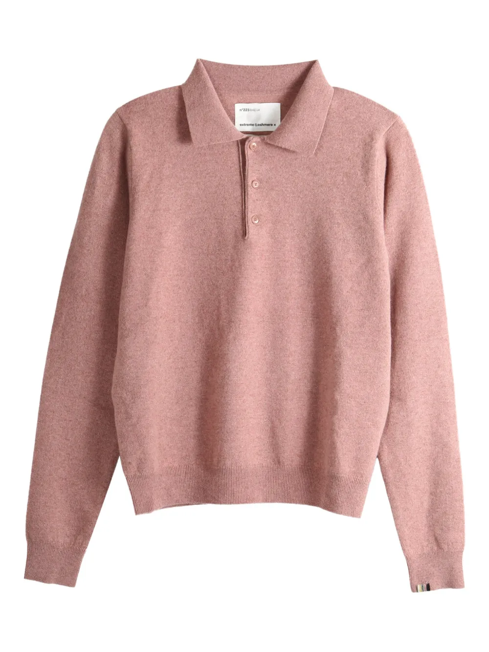 extreme cashmere knitted polo shirt - Rosa