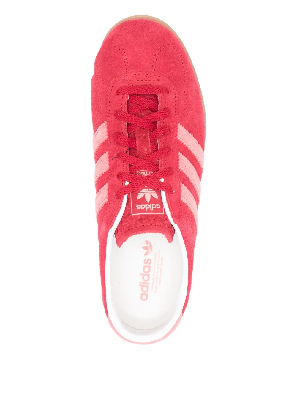 adidas Gazelle three-stripe trainers Rood