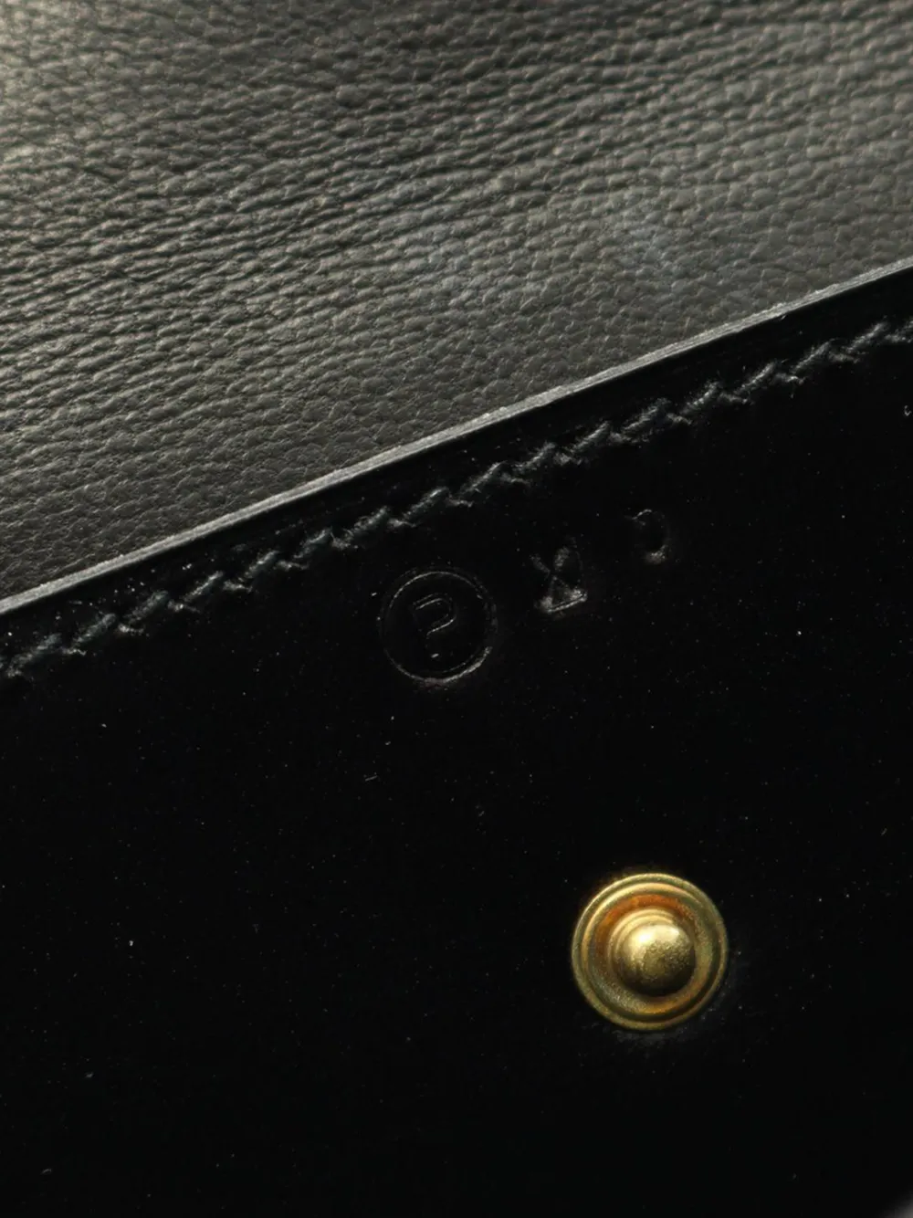 HERMES Pre-owned 1986 Box Calf Piano Handbag In Black