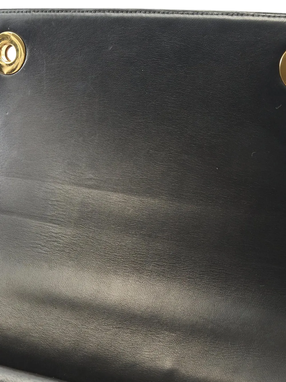 HERMES Pre-owned 1986 Box Calf Piano Handbag In Black