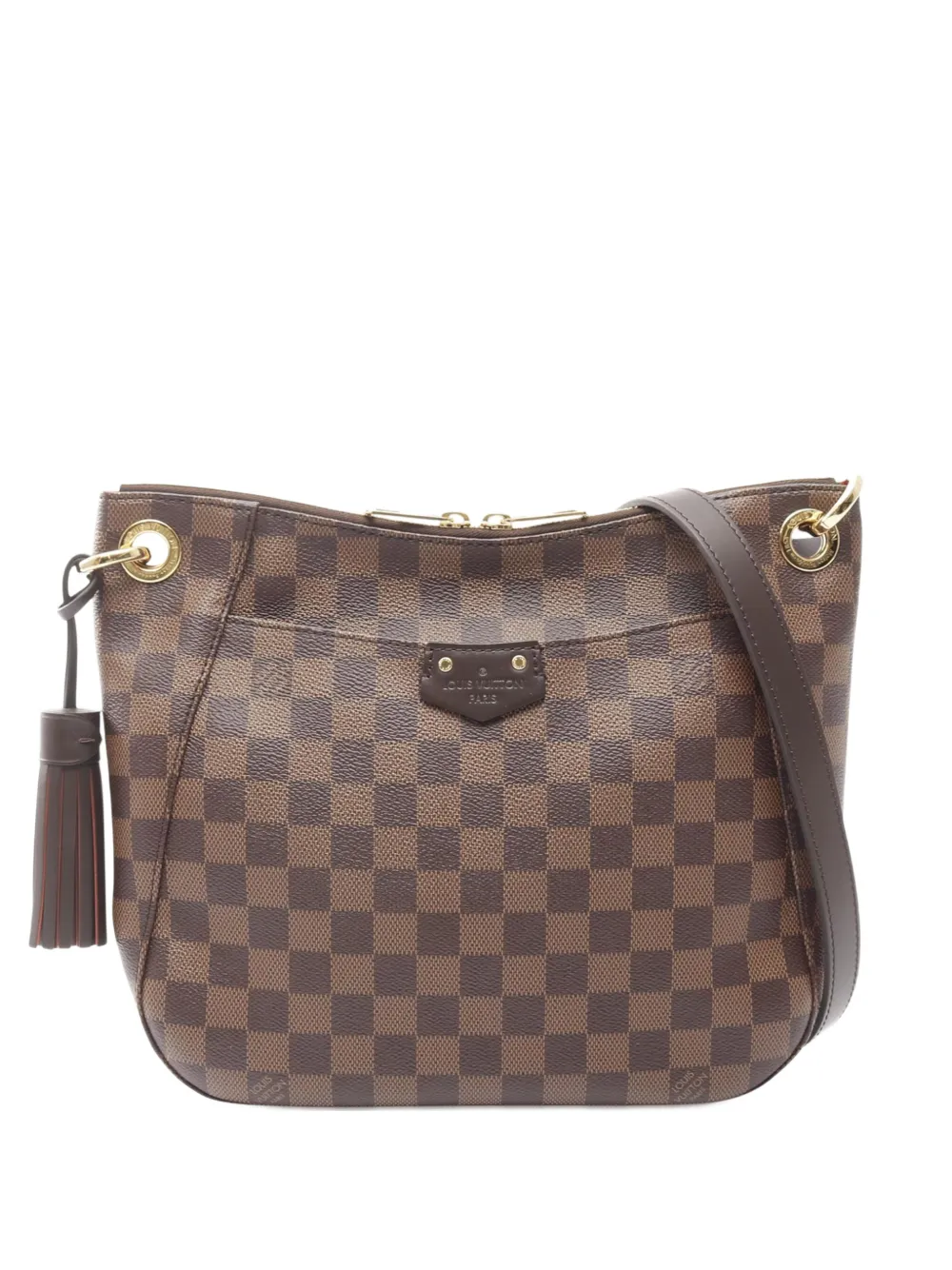 Click to view more detailed imagery on our partner's website Pre-owned Louis Vuitton 2019 Damier Ebene South Bank Besace Crossbody Bag In Brown