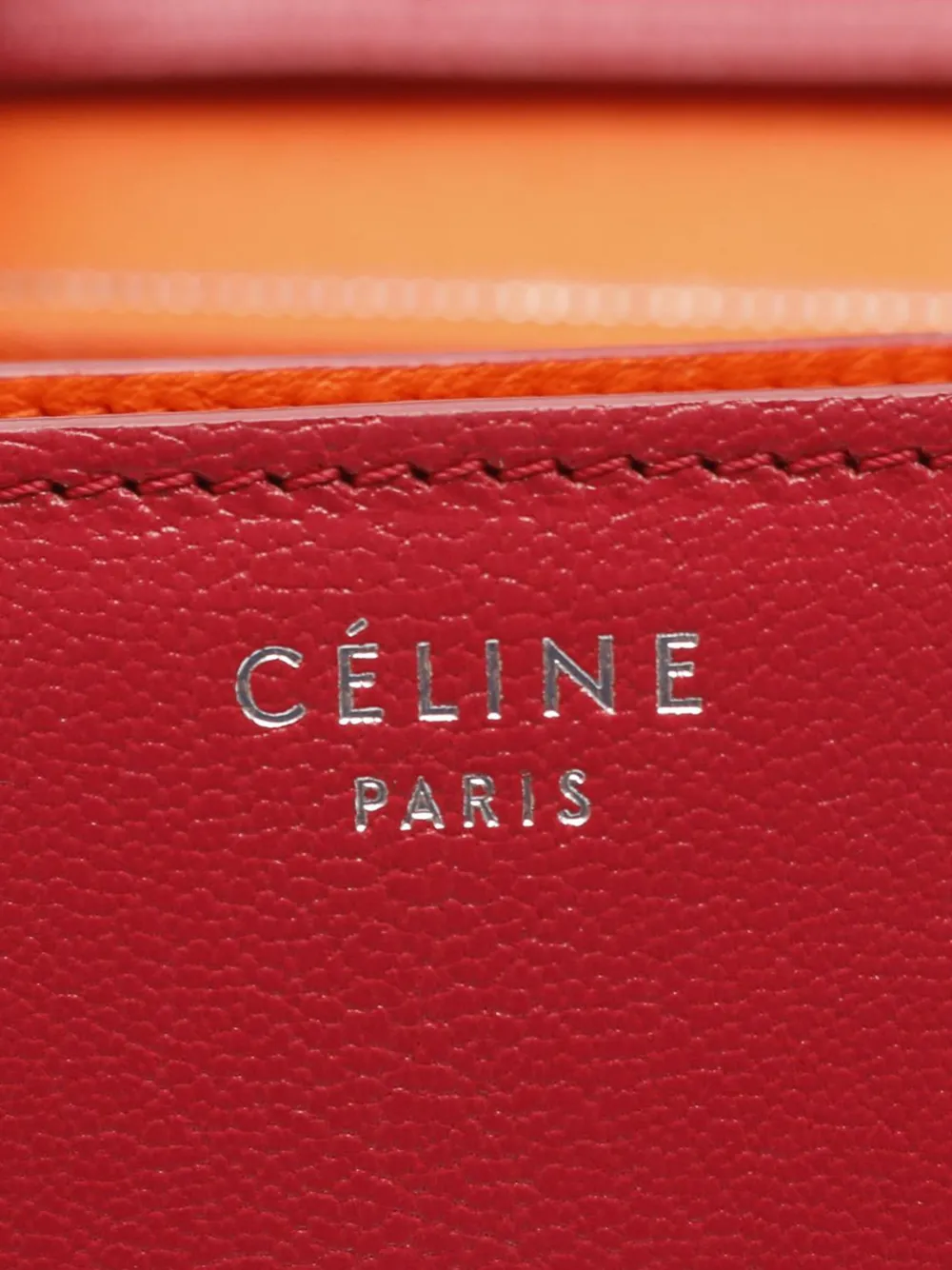 CELINE Pre-owned 2010-2025 Medium Calfskin Classic Box Crossbody Bag In Red