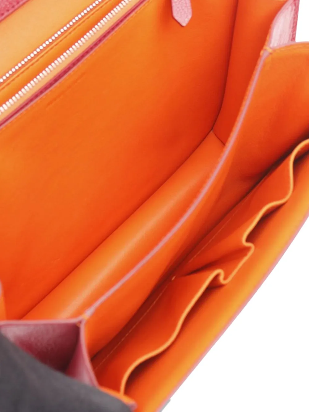 CELINE Pre-owned 2010-2025 Medium Calfskin Classic Box Crossbody Bag In Red