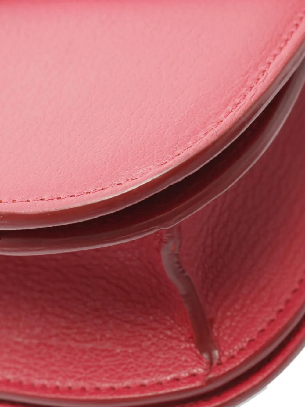 CELINE Pre-owned 2010-2025 Medium Calfskin Classic Box Crossbody Bag In Red