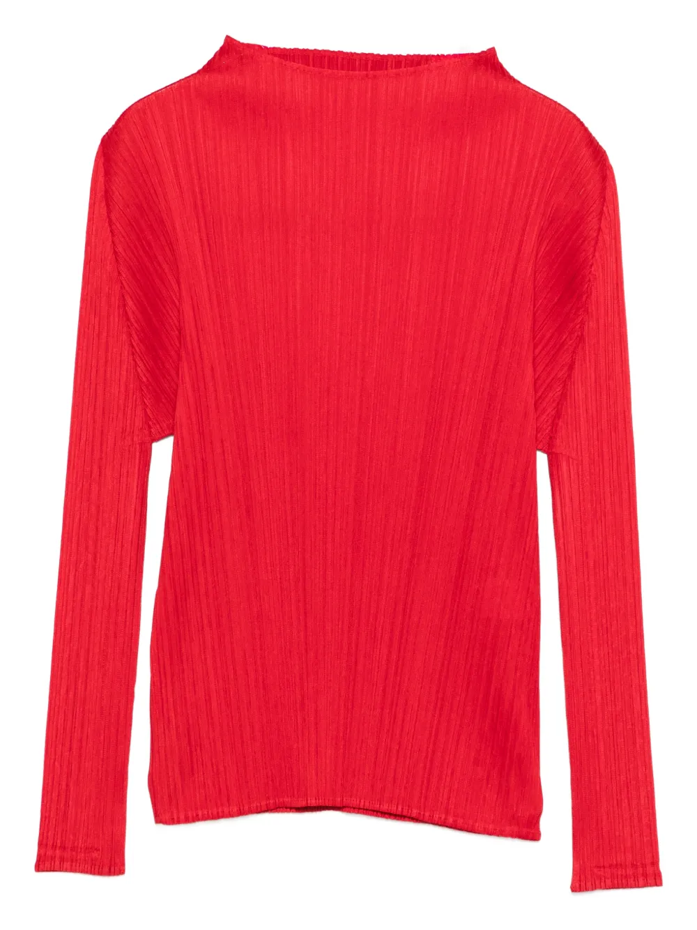 Pleats Please Issey Miyake pleated top | Red | Image 1