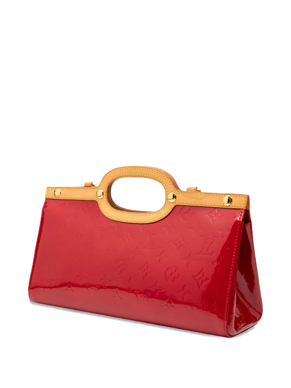 LOUIS VUITTON Pre-owned 2007 Monogram Vernis Roxbury Drive Satchel In Red