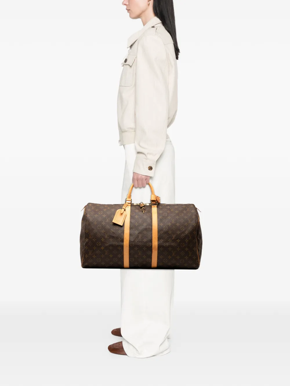 Louis Vuitton Pre-Owned 2000 Monogram Keepall 55 travel bag | Pre-Owned | Image 2