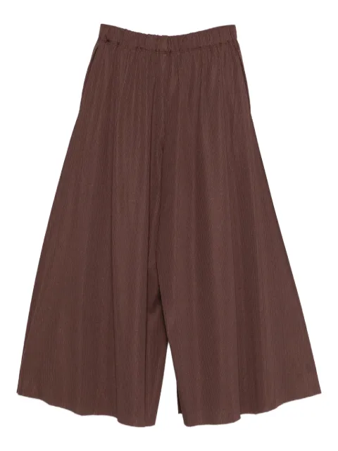 Pleats Please Issey Miyake pleated cropped trousers