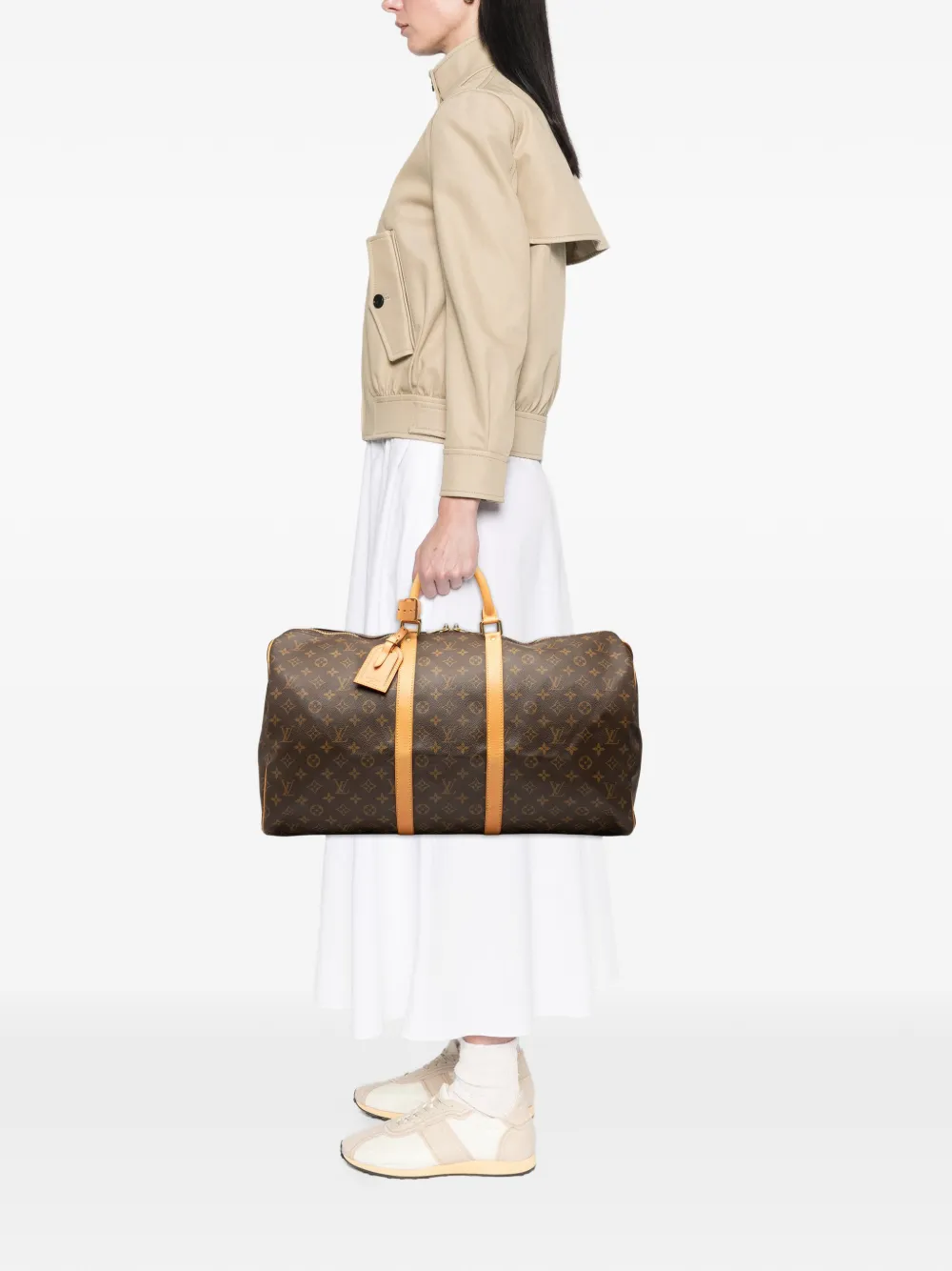 Louis Vuitton Pre-Owned 2000 Monogram Keepall 55 travel bag | Brown | Image 1