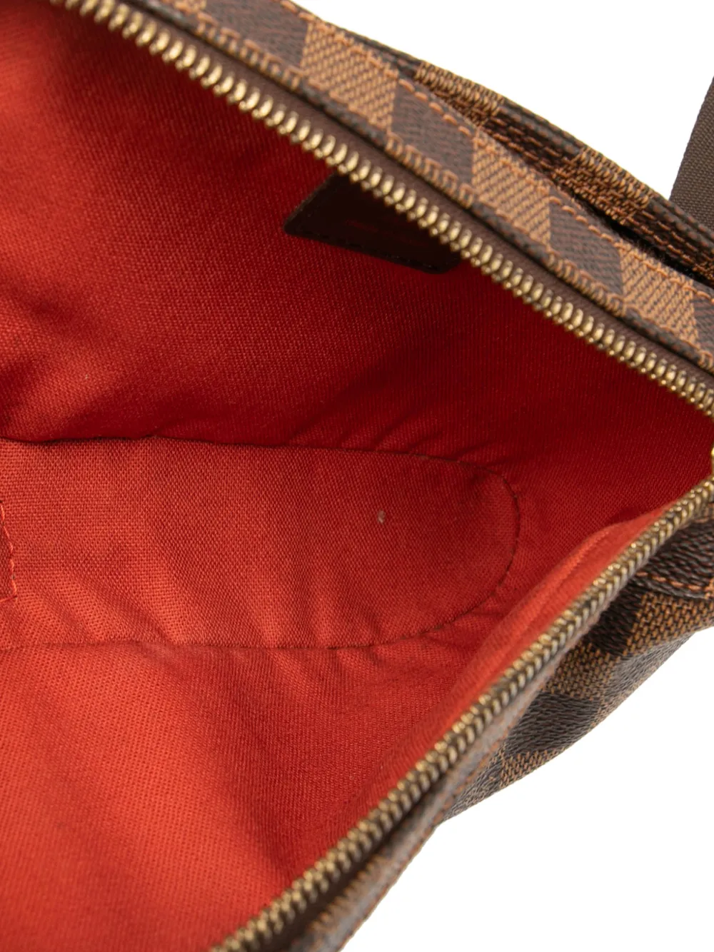 LOUIS VUITTON Pre-owned 2003 Damier Ebene Geronimos Crossbody Bag In Brown