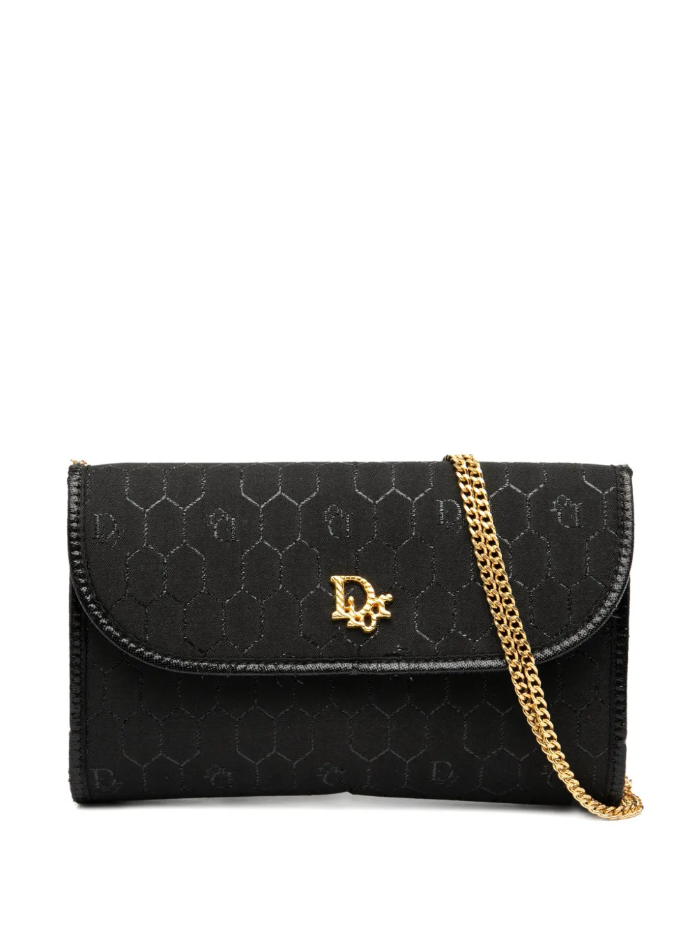 Christian Dior Pre-Owned 20th Century ハニカム キャンバス チェーン フラップ ショルダーバッグ - Christian Dior Pre-Owned 20th Century ハニカム キャンバス チェーン フラップ ショルダーバッグ -