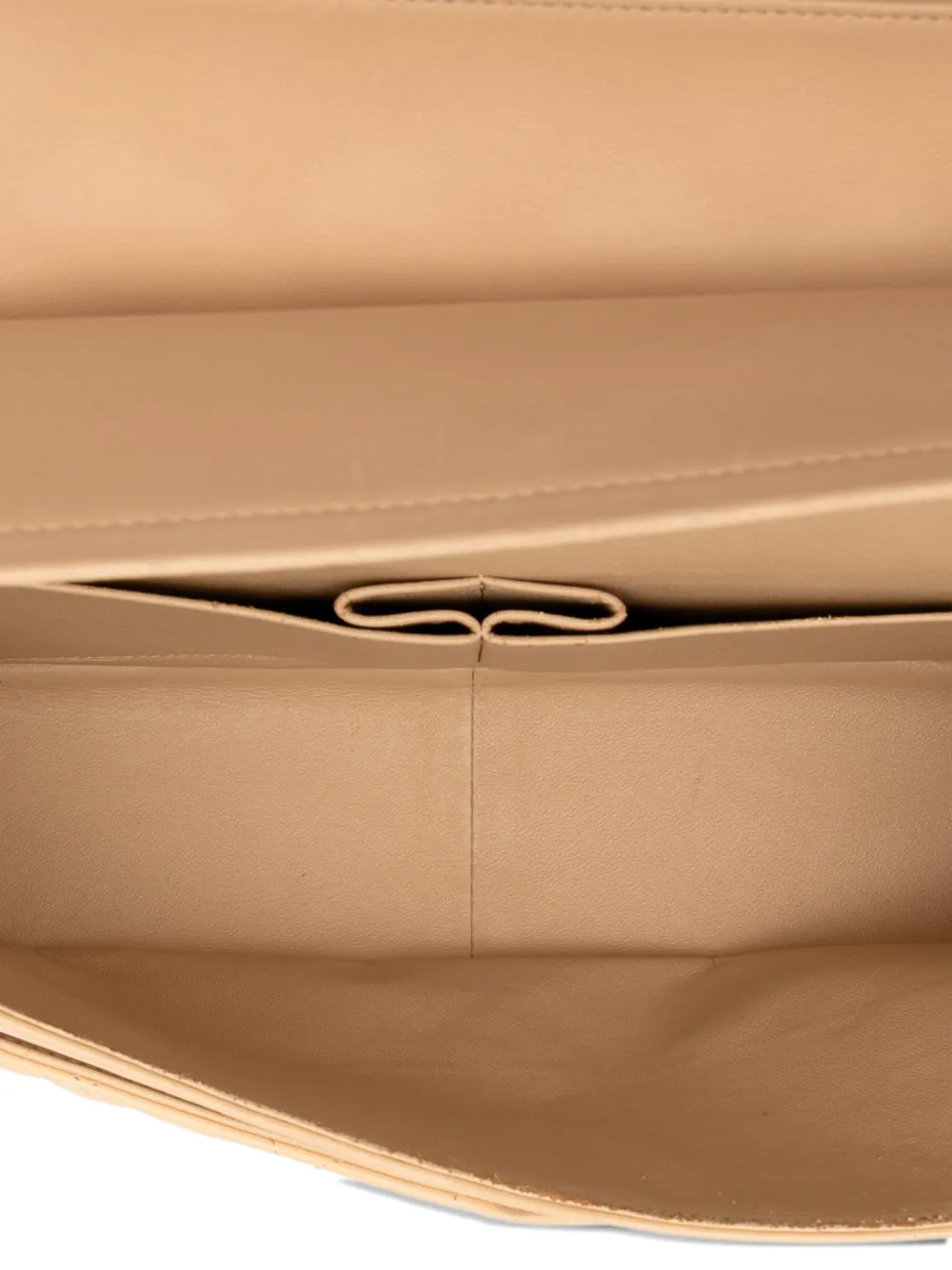 CHANEL Pre-owned 2010-2011 Jumbo Classic Lambskin Double Flap Shoulder Bag In Brown