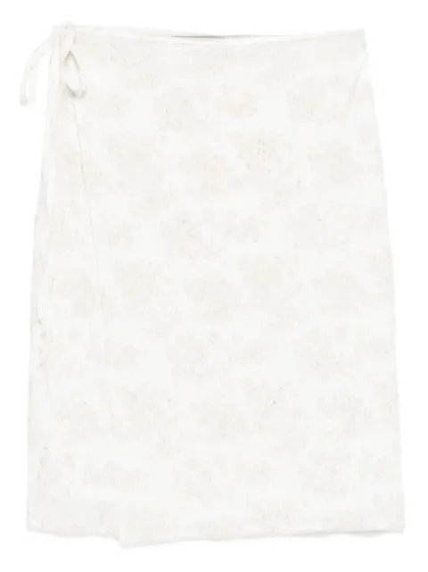 SIR. Blanca wrap midi skirt