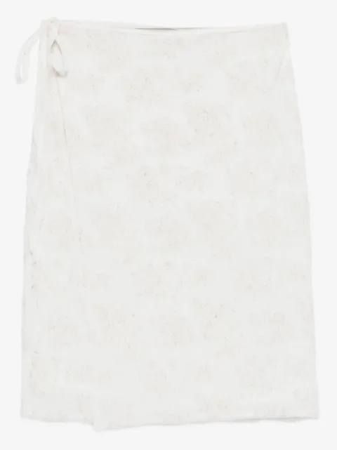 SIR. Blanca wrap midi skirt