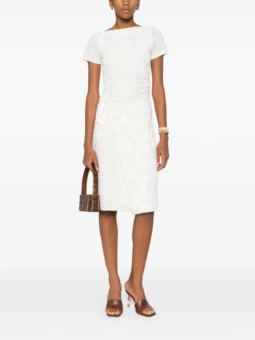 SIR. Blanca midi-wikkelrok - Beige