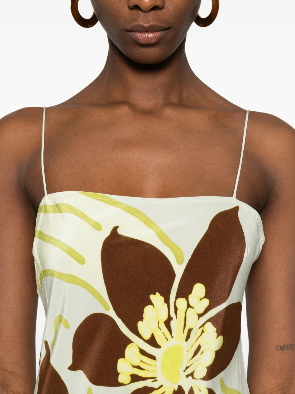 SIR. Maxi-jurk met print Groen