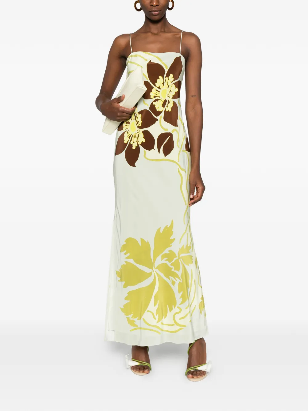 SIR. printed maxi dress - Groen