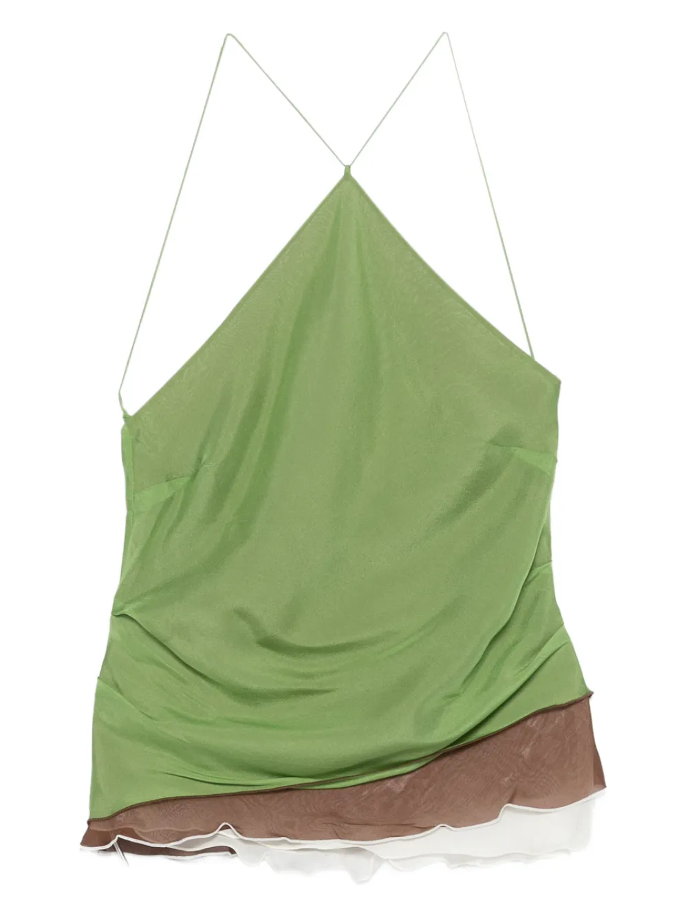 SIR. Danica layered top | verde | Image 1