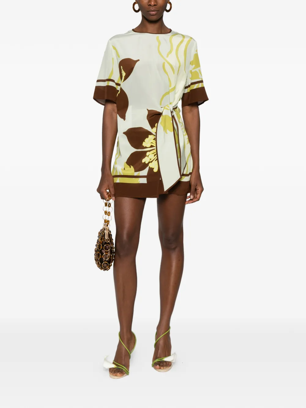 SIR. Amaia floral mini dress - Groen