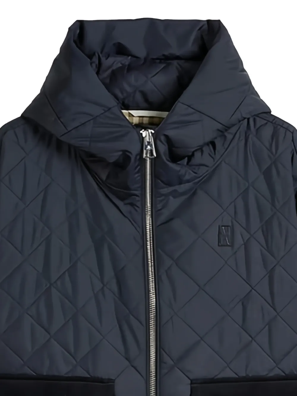 Marc O'Polo quilted-design hooded jacket - Blu