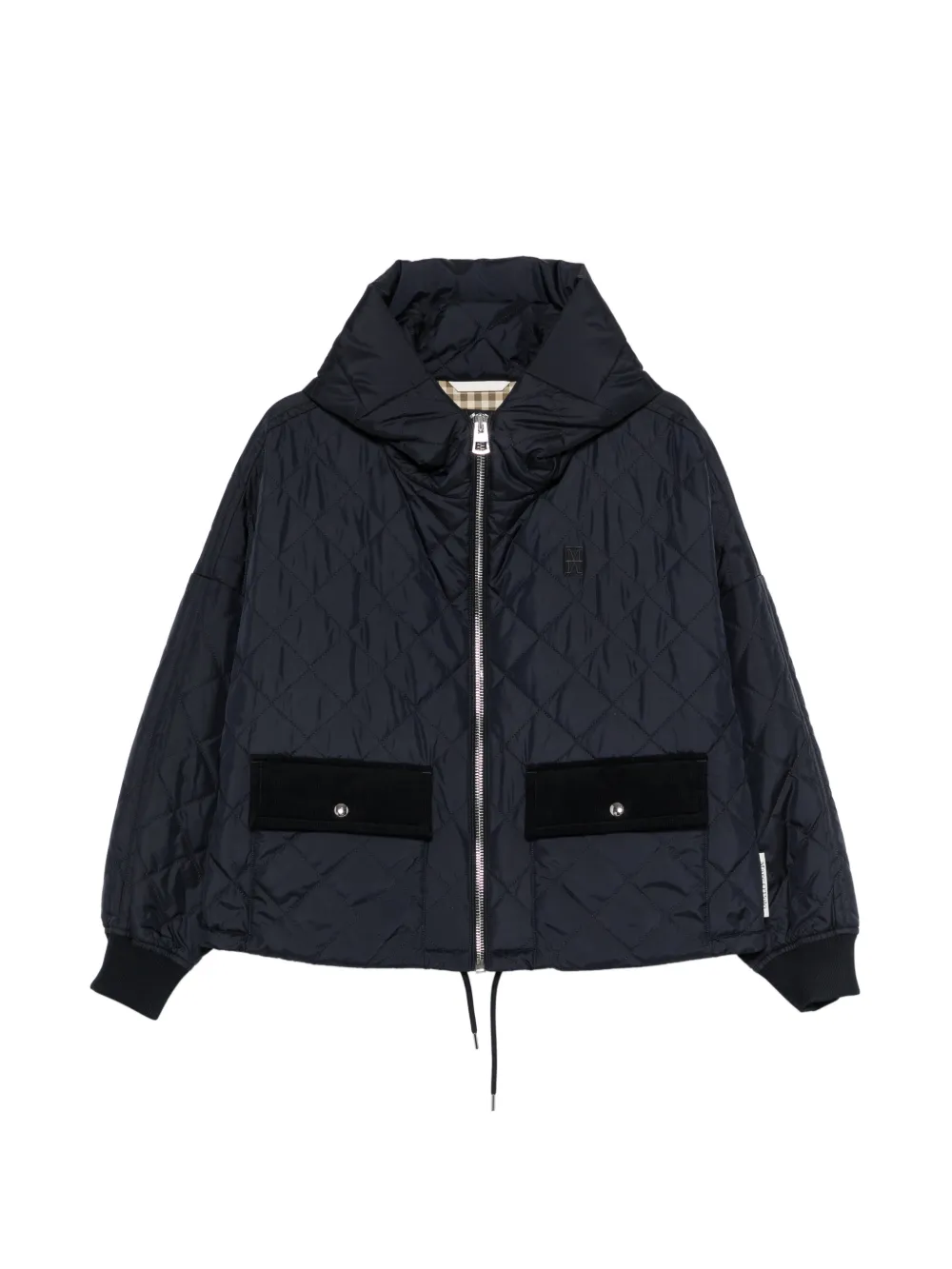 Marc O'Polo quilted-design hooded jacket - Blu