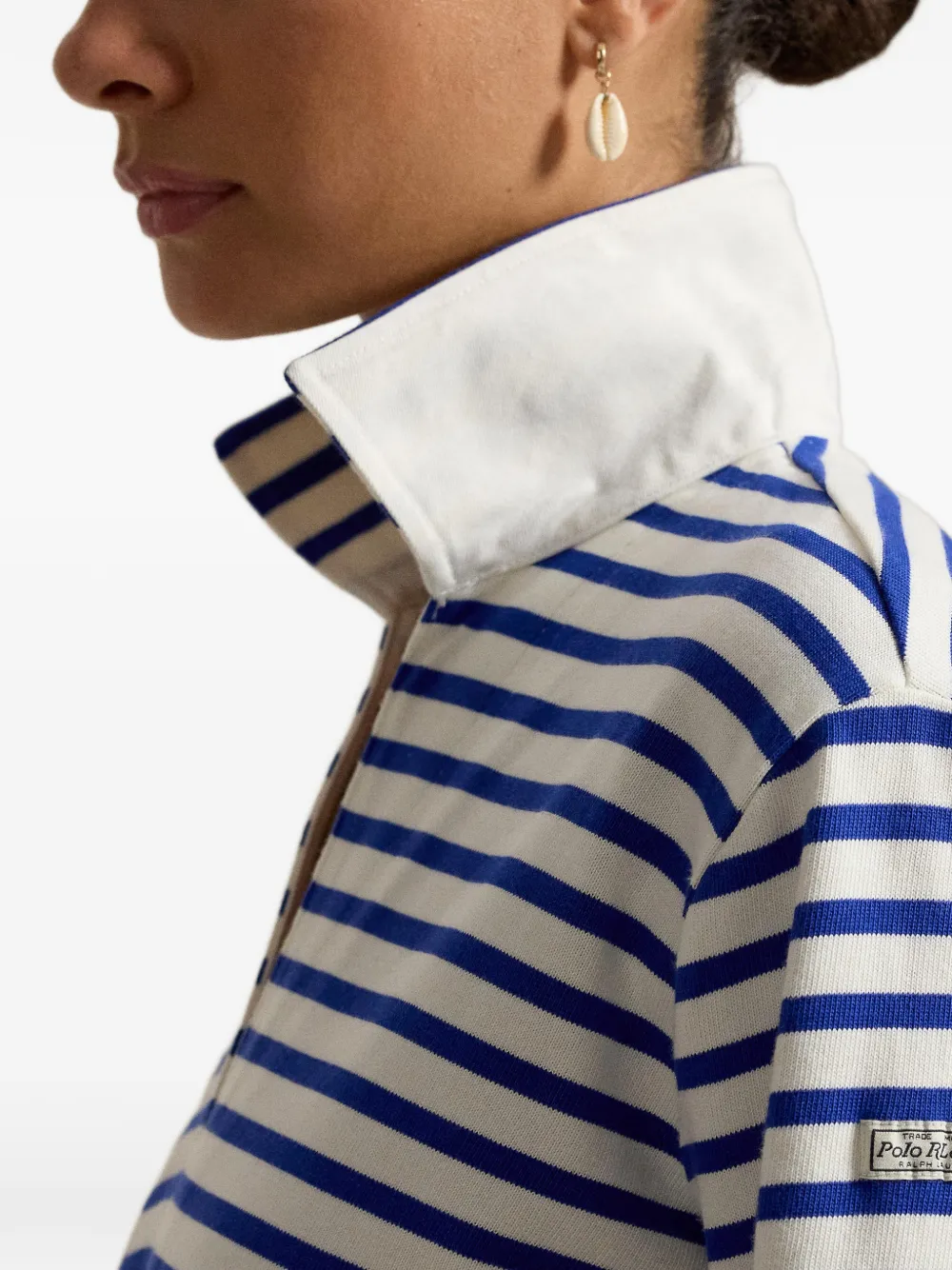 Polo Ralph Lauren Gestreepte mini-jurk Blauw