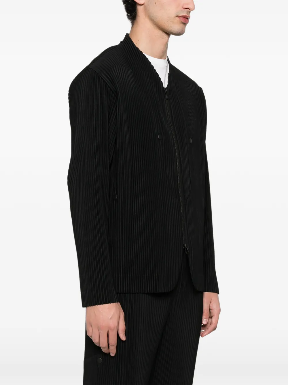 Homme Plissé Issey Miyake Quarry ジップジャケット | ブラック