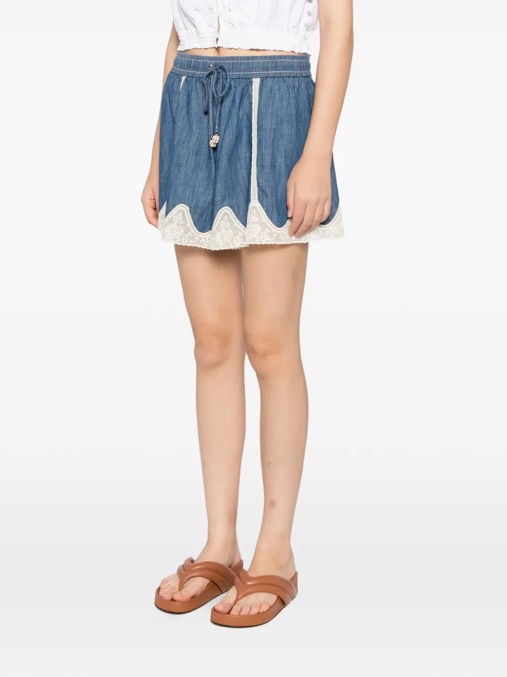 ZIMMERMANN Awaken shorts Blauw