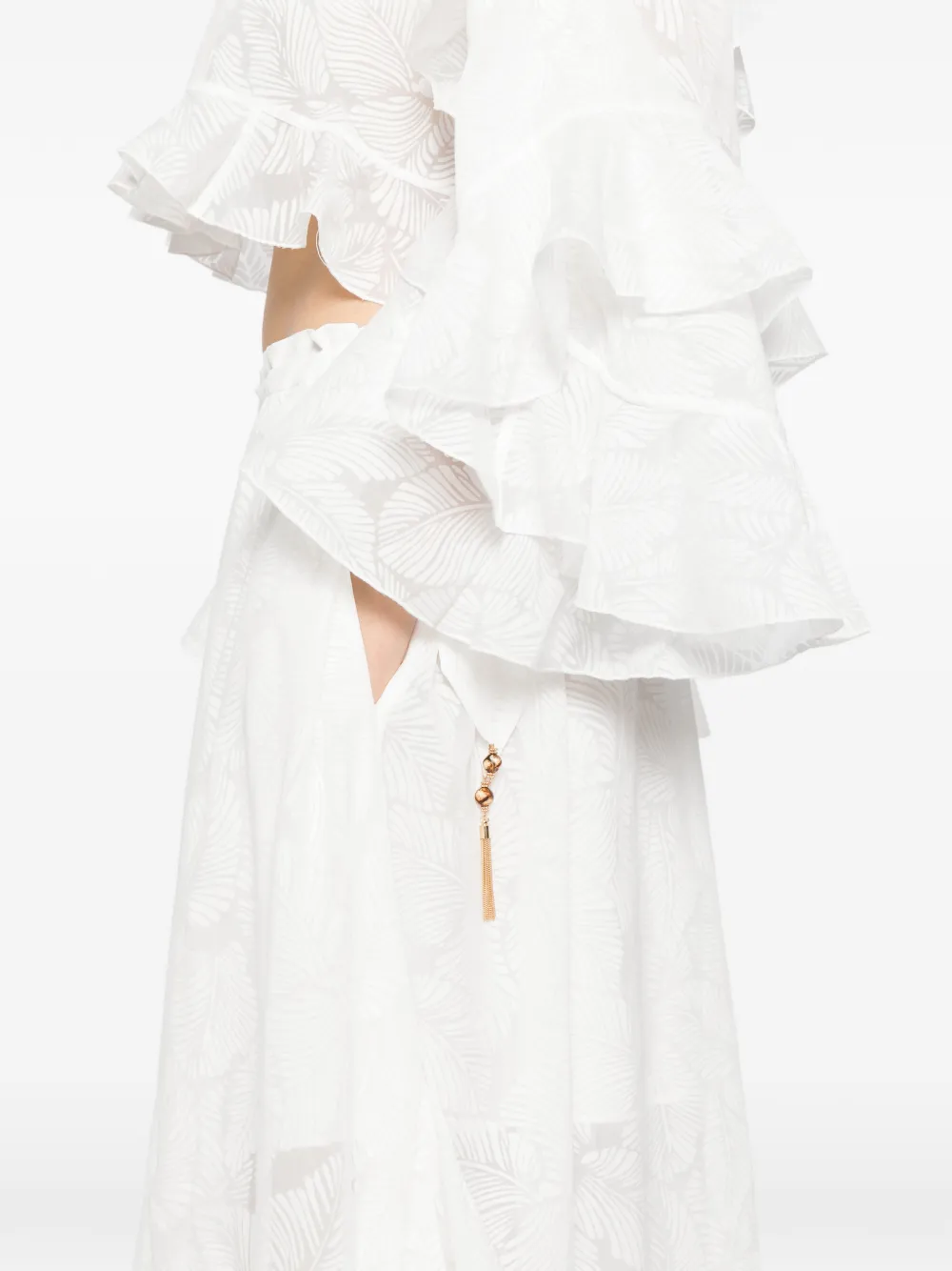 ZIMMERMANN Rok met print Wit