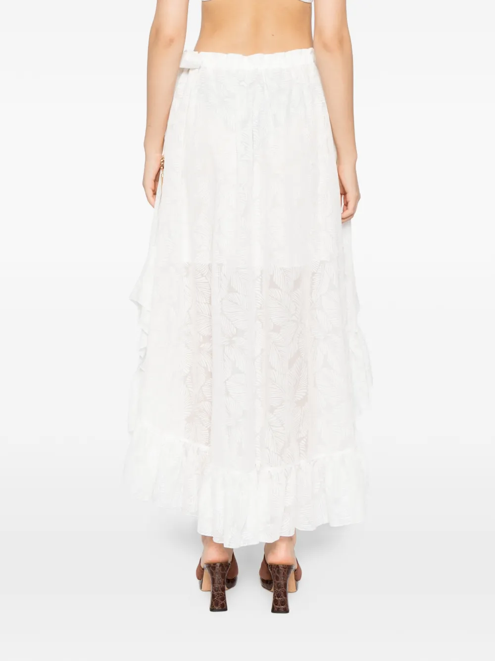 ZIMMERMANN Rok met print Wit
