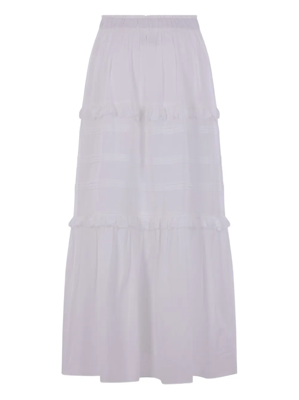 Isabel Marant Étoile Ruffled Tiered Maxi Skirt In White