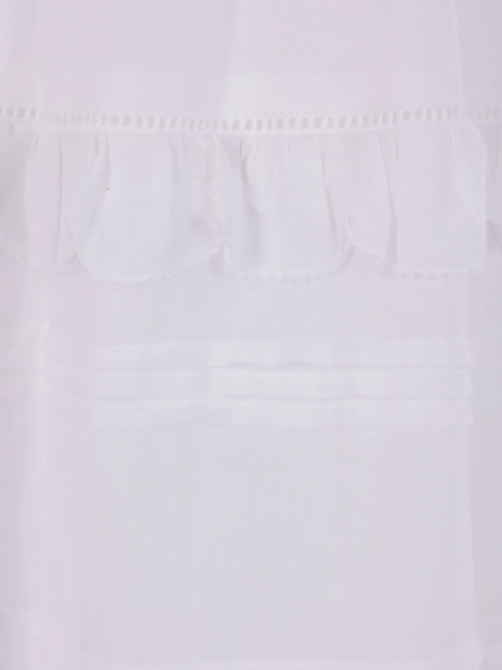 MARANT ÉTOILE Ruffled Tiered Maxi Skirt in White, view 3