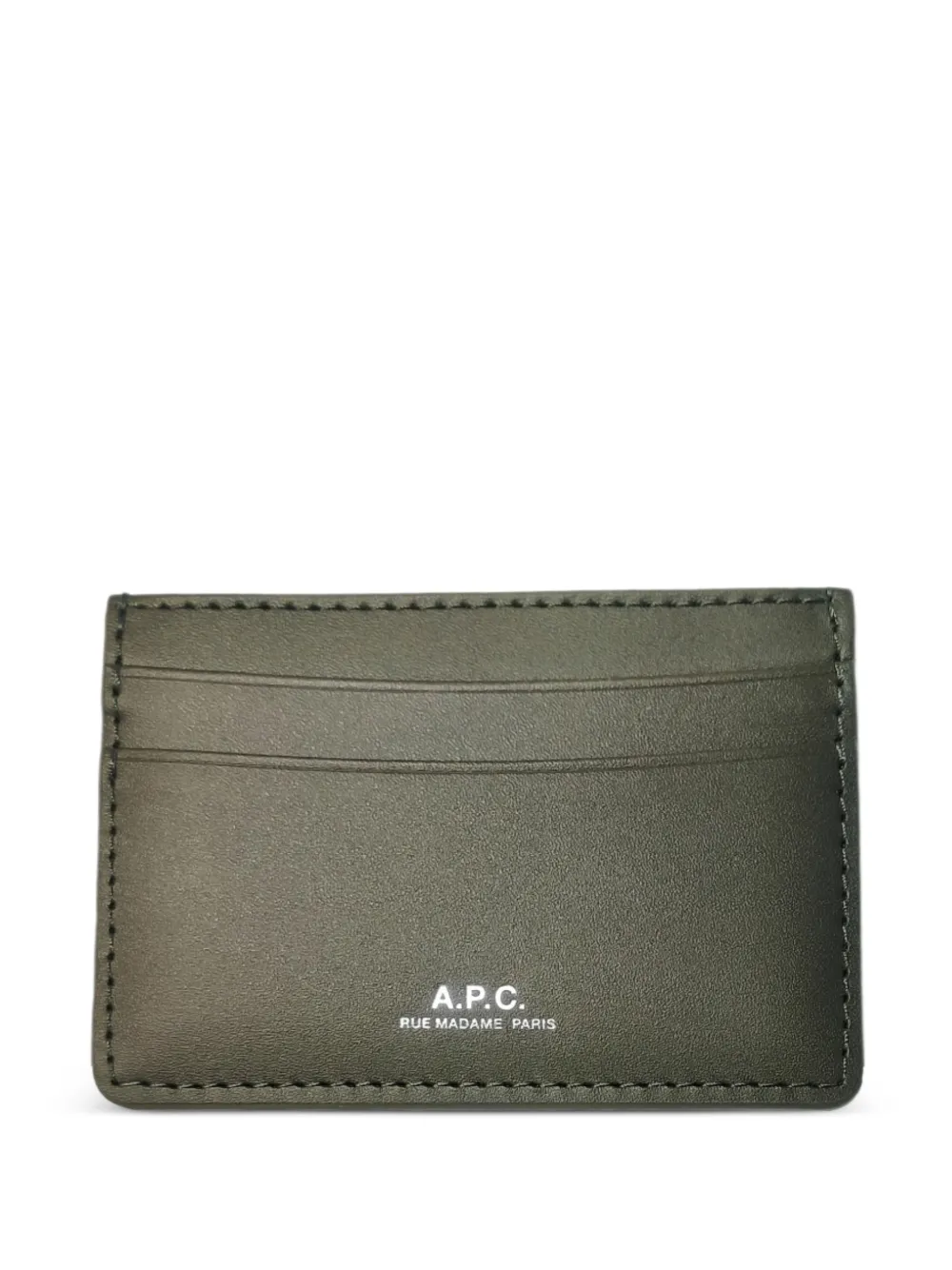 A.P.C. André logo-detail cardholder | Green | Image 1