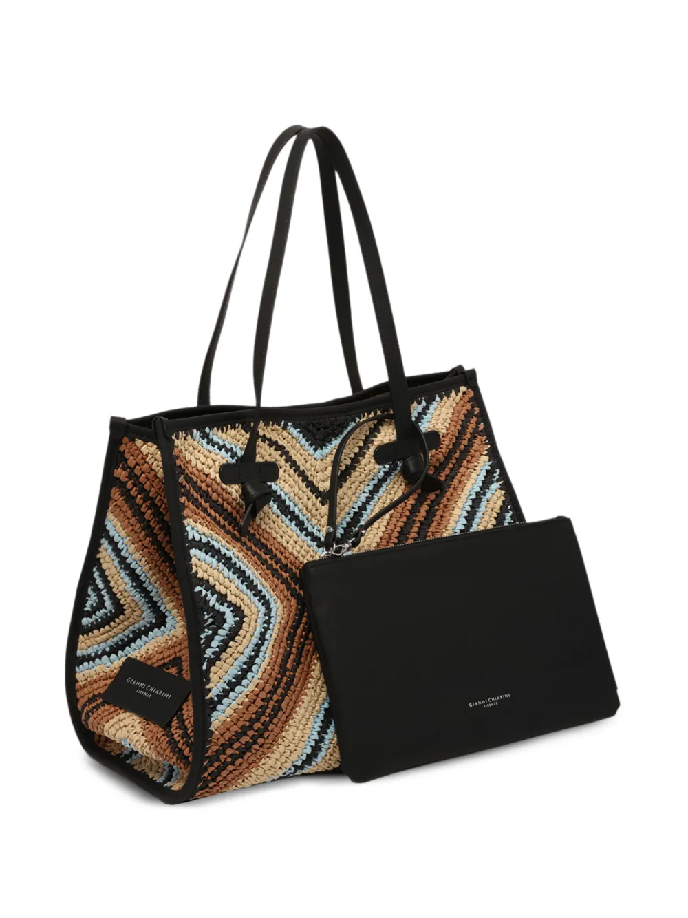 MARCELLA CLUB chevron tote bag - Beige