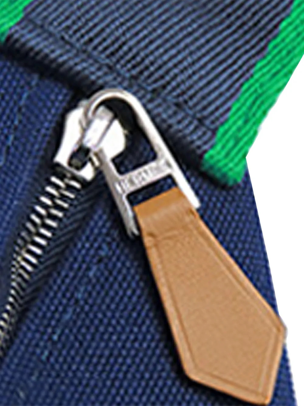 Pre-owned Hermes 2010-2025 Small Toile Bride A Brac Case Vanity Bag In Blue