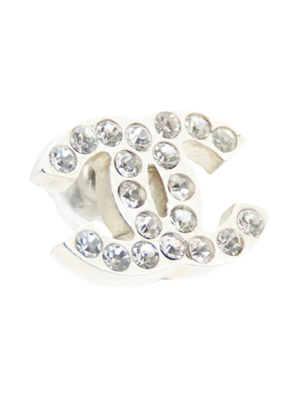 CHANEL Pre-Owned 2014 Rhinestones CC Stud Earrings costume earrings -