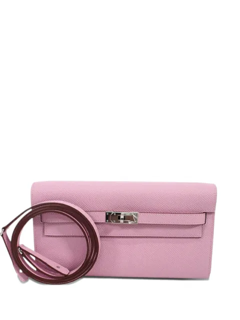 Hermès Pre-Owned 2022 Epsom Kelly To Go Wallet crossbody bag
