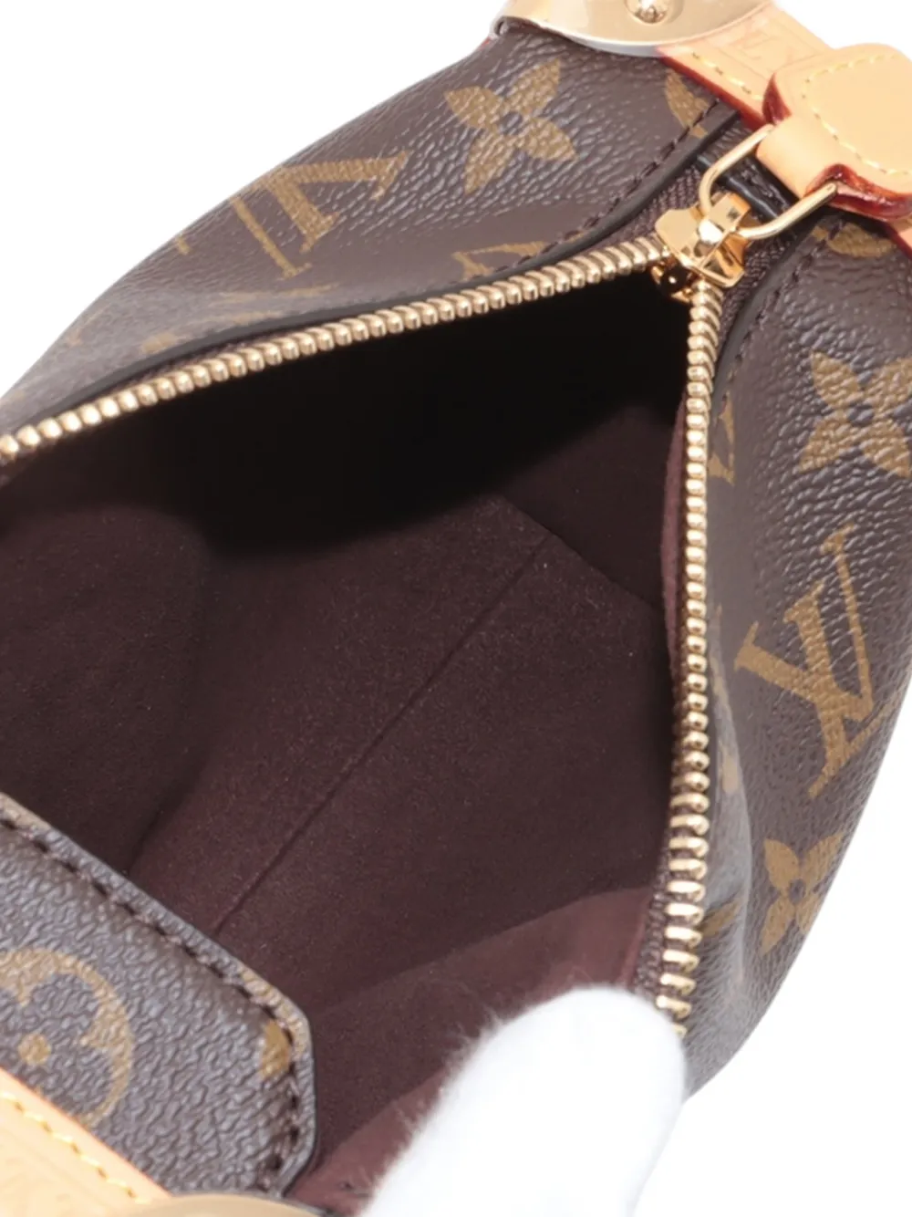 Pre-owned Louis Vuitton 2021-2023 Monogram Side Trunk Pm Satchel In Brown