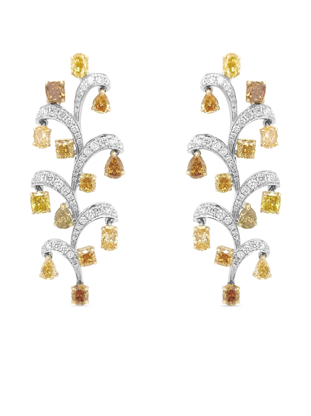 HYT Jewelry Orecchini in oro bianco 18 carati con diamanti - Argento