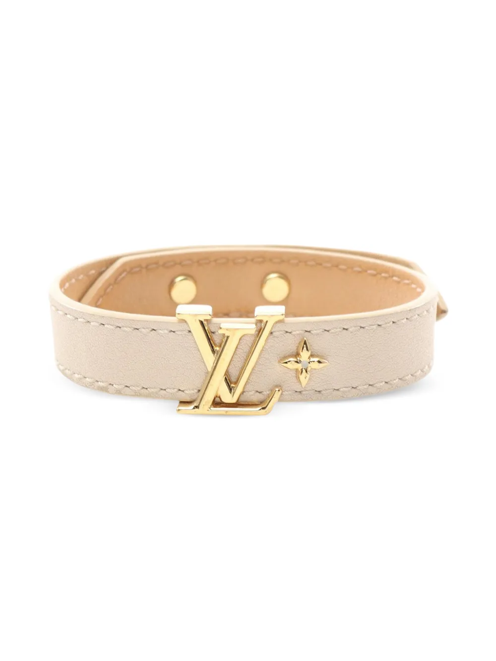 Louis Vuitton Pre-Owned 2022 Leather LV Iconic Bracelet costume bracelet - Marrone