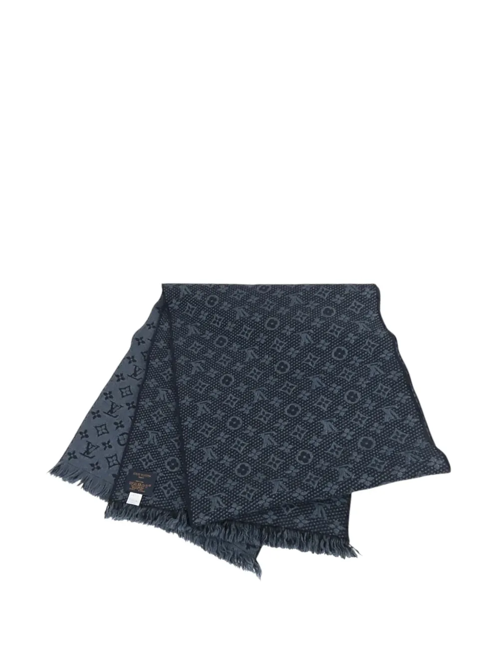 Louis Vuitton Pre-Owned 2018 Monogram Wool Scarf scarves | Blue | Image 1