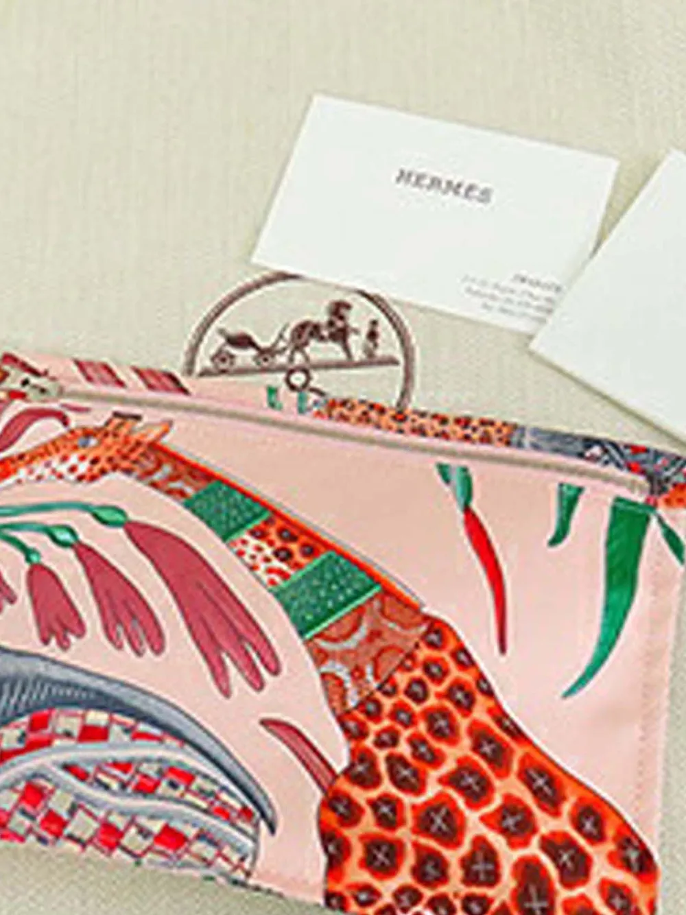 HERMES Pre-owned 2016 Silk La Marche Du Zambeze Silky City 33 Crossbody Bag In Brown