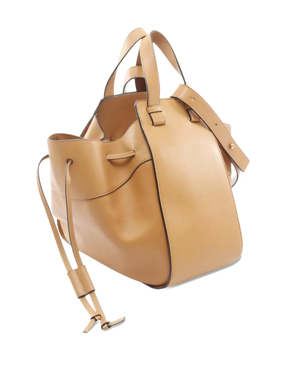 Pre-owned Loewe 2010-2025 Medium Leather Hammock Satchel In Brown