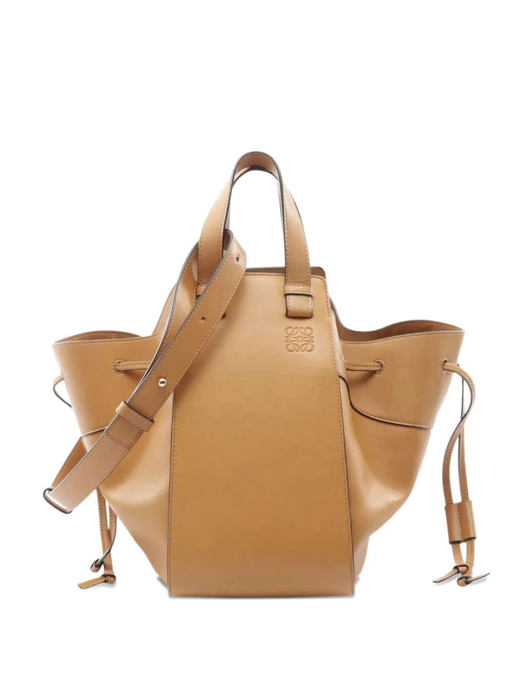 Pre-owned Loewe 2010-2025 Medium Leather Hammock Satchel In Brown